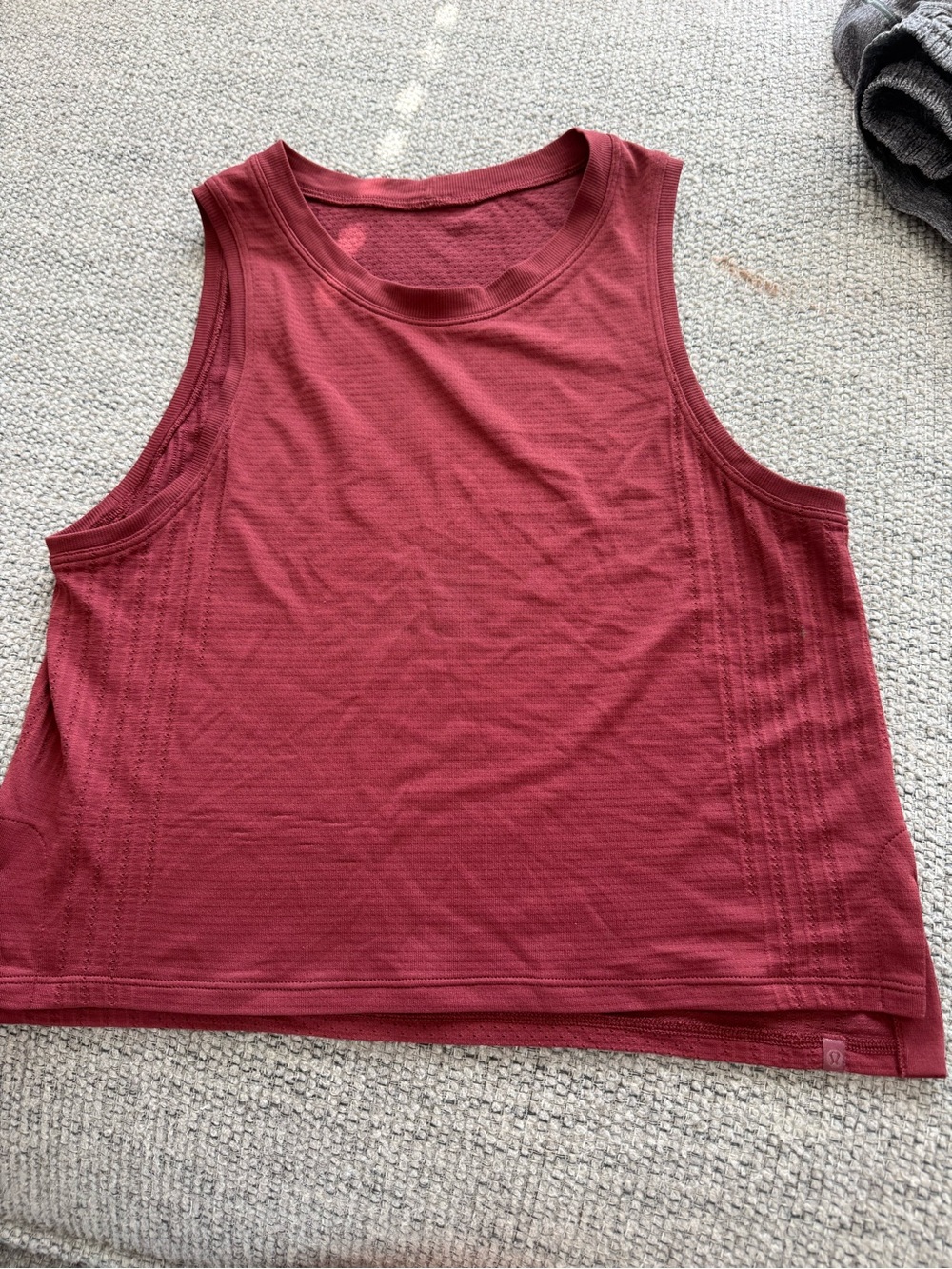 lululemon athletica Sleeveless Athletic Tank Top - Burgundy